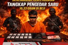 Satresnarkoba Polres Pasuruan Tangkap Pengedar Sabu 10,33 Gram di Beji