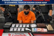 Polres Pasuruan Tangkap Pengedar Sabu di Gajahbendo, Terancam Hukuman Seumur Hidup