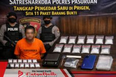 Satrenarkoba Polres Pasuruan Tangkap Pengedar Sabu di Prigen, Sita 11 Paket Barang Bukti