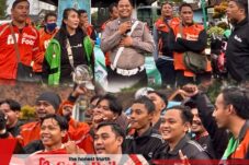 Satlantas Polres Pasuruan dan Komunitas Ojol Bangil Gelar Ngabuburit Sambil Bagi Takjil