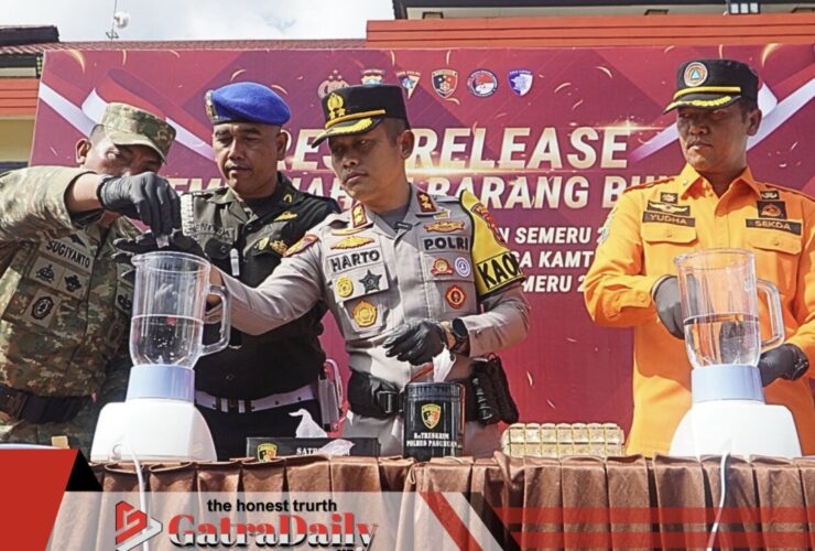 Satresnarkoba Polres Pasuruan Sita Ratusan Gram Sabu dalam Operasi Pekat Semeru 2026