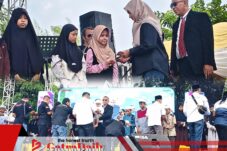 Halal Bihalal Sakera Bersatu Pererat Silaturahmi, Diwarnai Santunan dan Kejutan Ultah M. Romli