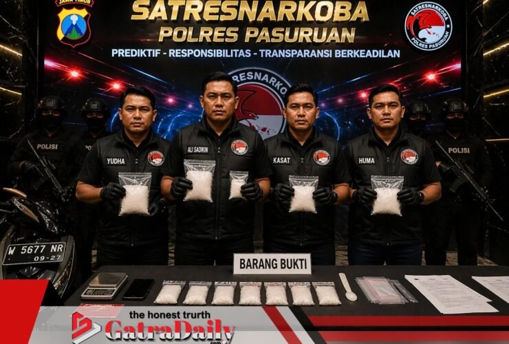 Satresnarkoba Polres Pasuruan Tangkap Pengedar Sabu 118 Gram di Pandaan