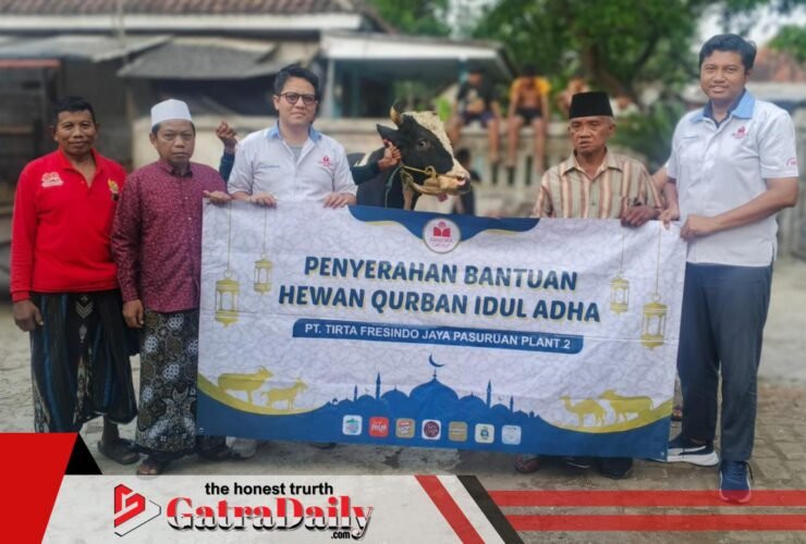 Sambut Idul Adha, PT Tirta Fresindo Jaya Kembali Salurkan Hewan Kurban