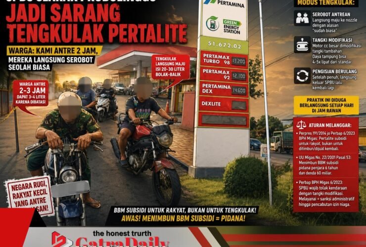 SPBU Clarak Probolinggo Diduga Jadi Ladang Tengkulak Pertalite, Warga Keluhkan Antrean hingga Berjam-jam