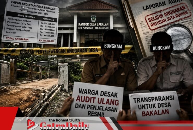 Kades dan Inspektorat Bungkam, Dugaan Selisih Anggaran Desa Bakalan Disorot, Warga Desak Audit Ulang dan Penjelasan Resmi