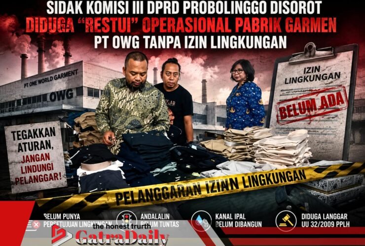 Sidak Komisi III DPRD Probolinggo Disorot, Diduga “Restui” Operasional Pabrik Garmen PT OWG Tanpa Izin Lingkungan