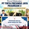 Pererat Silaturahmi, PT Tirta Fresindo Jaya Pasuruan 3 Salurkan Sapi Kurban untuk Warga Desa Kurung