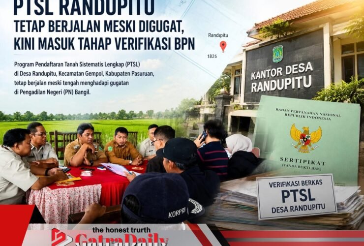 PTSL Randupitu Tetap Berjalan Meski Digugat, Kini Masuk Tahap Verifikasi BPN