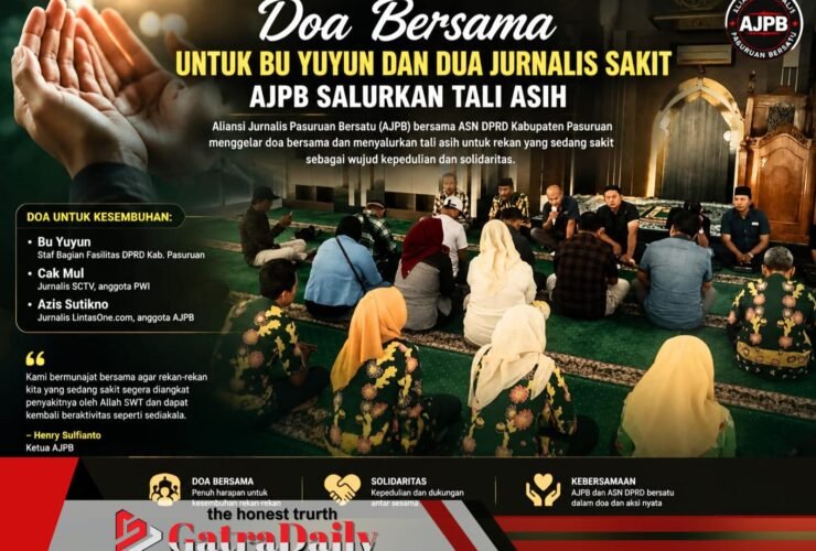 Doa Bersama untuk Bu Yuyun dan Dua Jurnalis Sakit, AJPB Salurkan Tali Asih