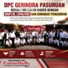 DPC Gerindra Pasuruan Bekali 100 Calon Kader dengan Disiplin, Loyalitas, dan Semangat Pengabdian