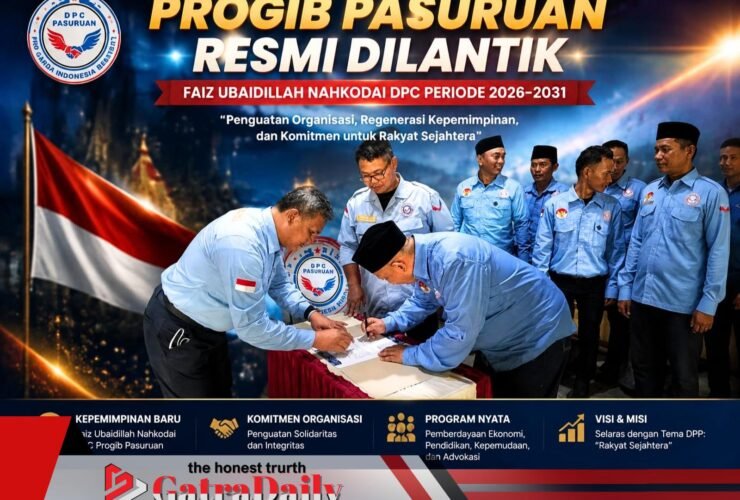 Progib Pasuruan Resmi Dilantik, Faiz Ubaidillah Nahkodai DPC Periode 2026-2031