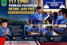 117 CPNS Pemkab Pasuruan Resmi Jadi PNS, Bupati Rusdi: Jangan Cepat Berpuas Diri
