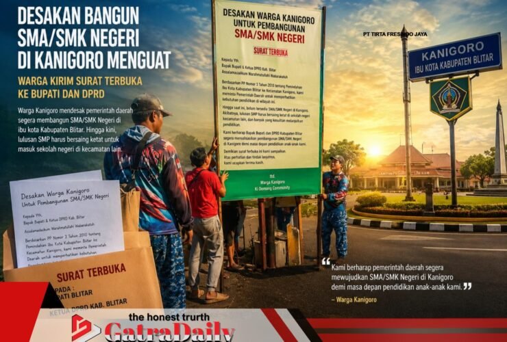 Desakan Bangun SMA/SMK Negeri di Kanigoro Menguat, Warga Kirim Surat Terbuka ke Bupati dan DPRD