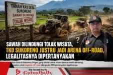 Sawah Dilindungi Tolak Wisata, TKD Sukoreno Justru Jadi Arena Off-Road, Legalitasnya Dipertanyakan