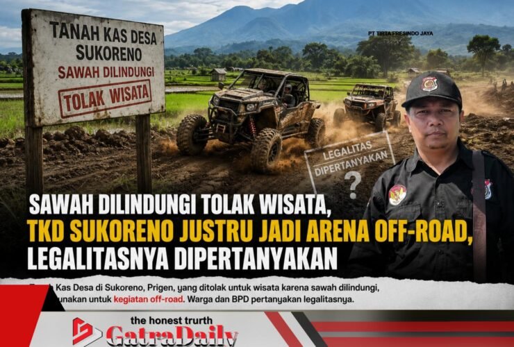 Sawah Dilindungi Tolak Wisata, TKD Sukoreno Justru Jadi Arena Off-Road, Legalitasnya Dipertanyakan