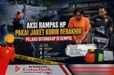 Aksi Rampas HP Pakai Jaket Kurir Berakhir, Pelaku Ditangkap di Gempol