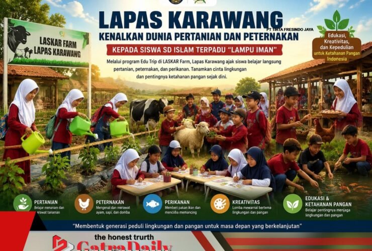 Lapas Karawang Kenalkan Dunia Pertanian dan Peternakan kepada Siswa SD Islam Terpadu “LAMPU IMAN”