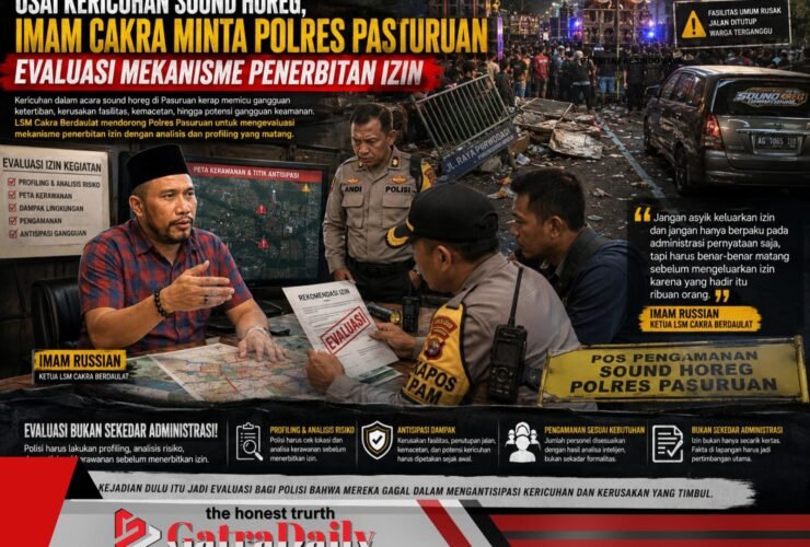 Usai Kericuhan Sound Horeg, Imam Cakra Minta Polres Pasuruan Evaluasi Mekanisme Penerbitan Izin