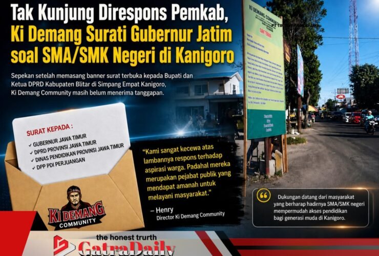 Tak Kunjung Direspons Pemkab, Ki Demang Community Surati Gubernur Jatim soal SMA/SMK Negeri di Kanigoro
