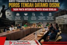 Buntut Pemanggilan Puluhan Kepsek SD oleh Kejari, Poros Tengah Datangi Disdik Tagih Pakta Integritas Proyek Rehab Sekolah