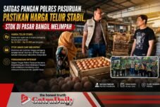 Satgas Pangan Polres Pasuruan Pastikan Harga Telur Stabil, Stok di Pasar Bangil Melimpah