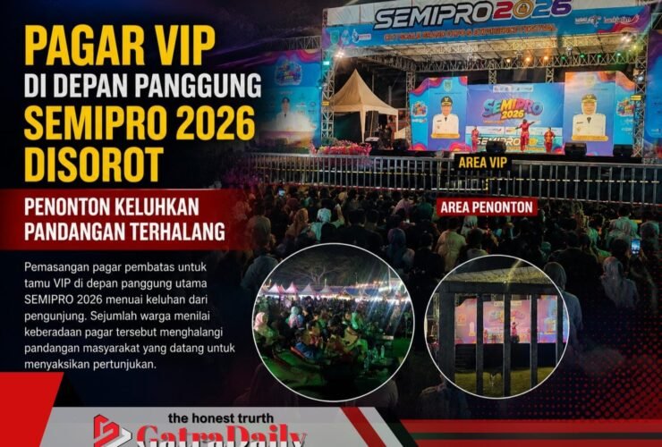 Pagar VIP di Depan Panggung SEMIPRO 2026 Disorot, Penonton Keluhkan Pandangan Terhalang