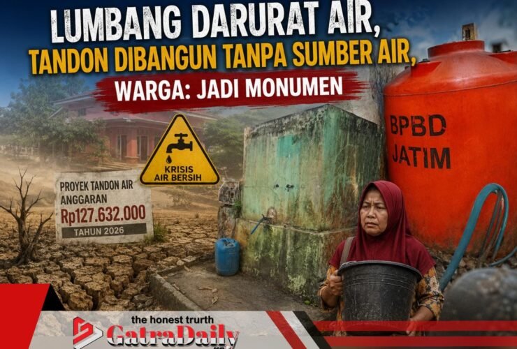 Lumbang Darurat Air, Tandon Dibangun Tanpa Sumber Air, Warga: Jadi Monumen