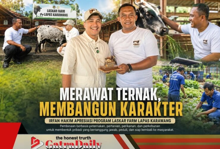 Merawat Ternak, Membangun Karakter: Irfan Hakim Apresiasi Program LASKAR Farm Lapas Karawang