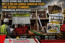 Proyek Gedung MAN 2 Kota Probolinggo Rp2,8 Miliar Diduga Gunakan Pasir Tak Sesuai Standar, Pengawasan Dipertanyakan