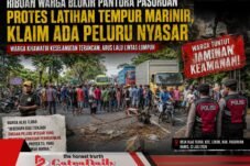 Ribuan Warga Blokir Pantura Pasuruan Protes Latihan Tempur Marinir, Klaim Ada Peluru Nyasar