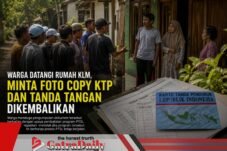 Warga Datangi Rumah KLM, Minta Foto Copy KTP dan Tanda Tangan Dikembalikan