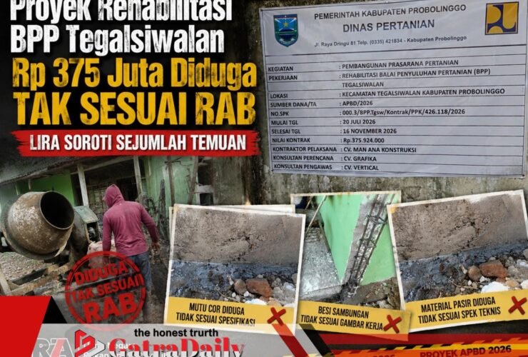 Proyek Rehabilitasi BPP Tegalsiwalan Rp 375 Juta Diduga Tak Sesuai RAB, LIRA Soroti Sejumlah Temuan