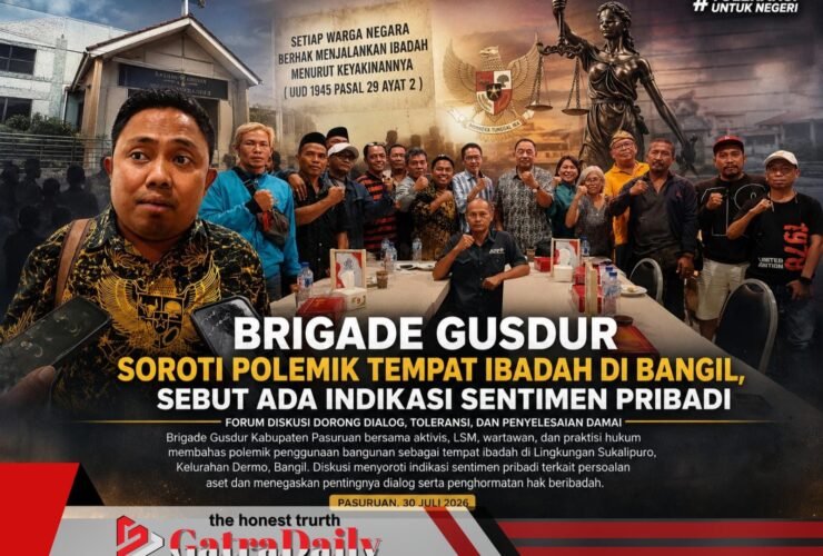 Brigade Gusdur Soroti Polemik Tempat Ibadah di Bangil, Sebut Ada Indikasi Sentimen Pribadi