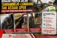 Dugaan Proyek Jalan Tambakrejo-Lumbang Tak Sesuai Spek, Kadis PUPR Probolinggo Diam Beribu Bahasa
