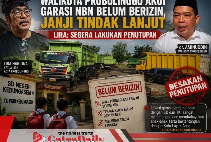 Walikota Probolinggo Akui Garasi NBN Belum Berizin, Janji Tindak Lanjut, LIRA: Segera lakukan Penutupan
