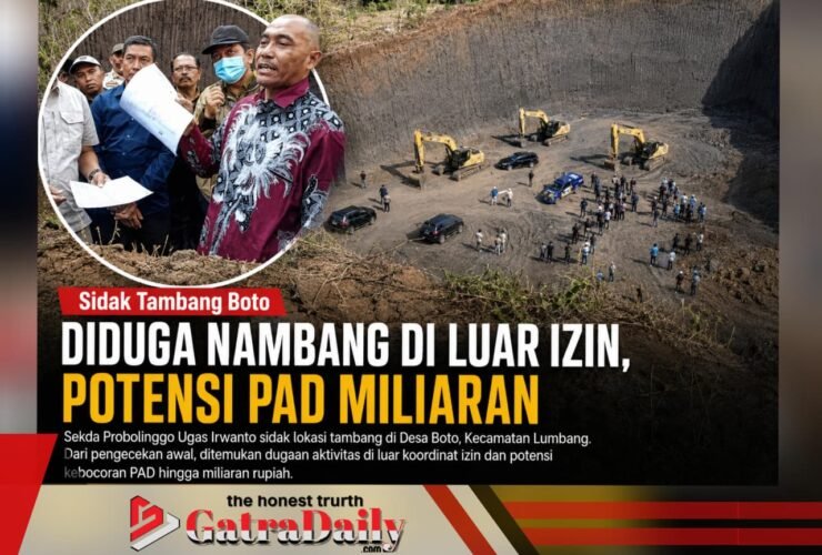 Sekda Probolinggo Sidak Tambang Boto, Diduga Nambang di Luar Izin hingga Potensi PAD Miliaran