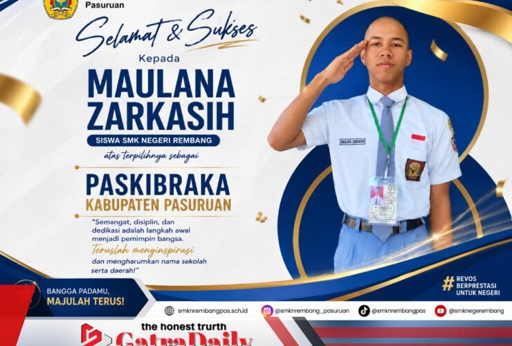 Siswa SMKN 1 Rembang Terpilih Jadi Paskibraka Kabupaten Pasuruan, Maulana Zarkasih: Ini Amanah