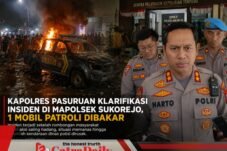 Kapolres Pasuruan Klarifikasi Insiden di Mapolsek Sukorejo, 1 Mobil Patroli Dibakar