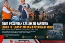 AQUA Pasuruan Salurkan Bantuan untuk Petugas Pemadam Karhutla di TNBTS