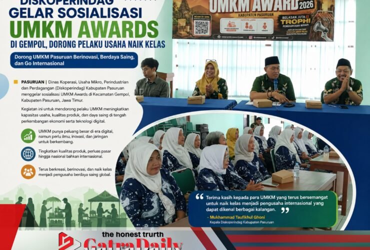 Diskoperindag Gelar Sosialisasi UMKM Awards di Gempol, Dorong Pelaku Usaha Naik Kelas