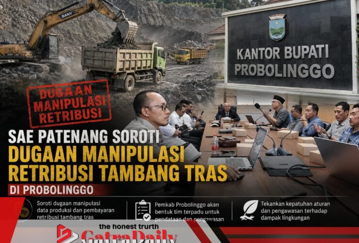 SAE PATENANG Soroti Dugaan Manipulasi Retribusi Tambang Tras di Probolinggo