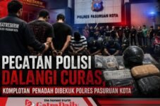 Pecatan Polisi Dalangi Curas, Komplotan Penadah Dibekuk Polres Pasuruan Kota