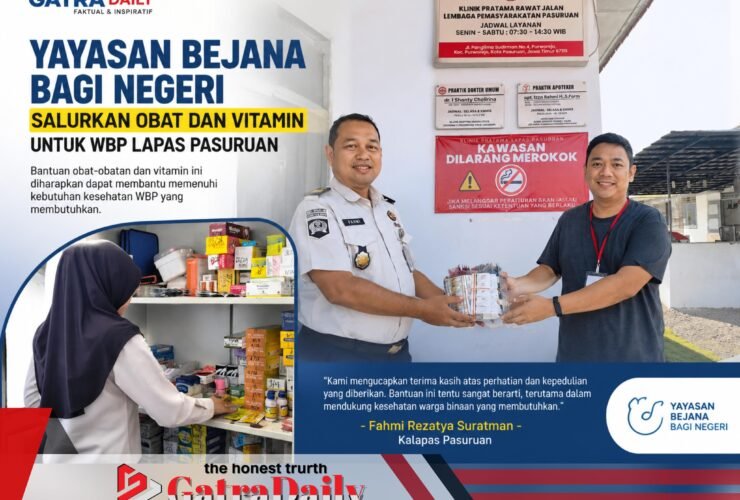 Yayasan Bejana Bagi Negeri Salurkan Obat dan Vitamin untuk WBP Lapas Pasuruan