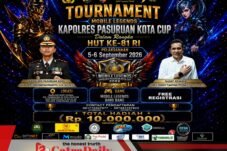 Kapolres Pasuruan Kota Cup 2026 Resmi Dibuka, Tim Mobile Legends Siap Bertarung