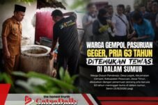 Warga Gempol Pasuruan Geger, Pria 63 Tahun Ditemukan Tewas di Dalam Sumur