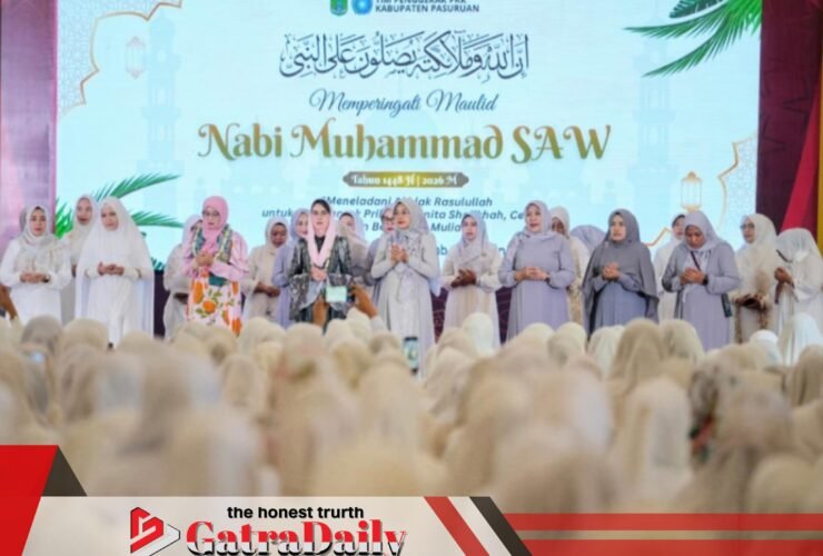 Peringati Maulid Nabi, PKK Kabupaten Pasuruan Hadirkan Arumi Bachsin, Ning Nawal dan Gus Azmi
