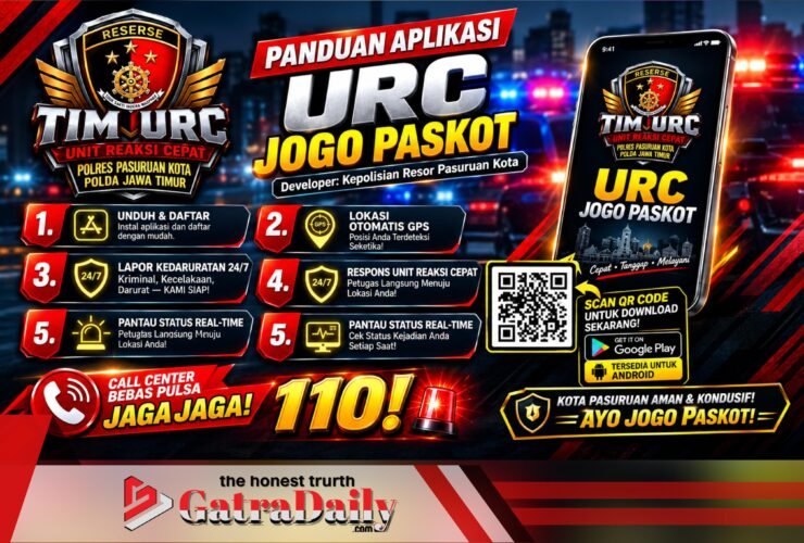 Polres Pasuruan Kota Hadirkan Aplikasi URC Jogo Paskot, Warga Bisa Lapor Kejadian Darurat